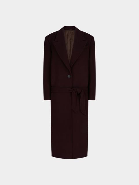 BURGUNDY LONG COAT