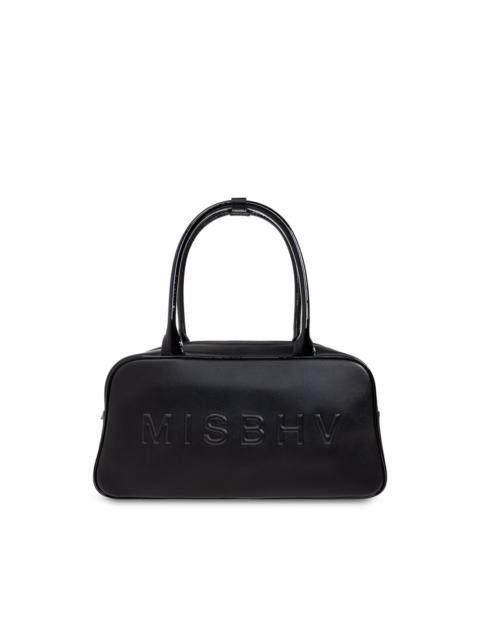 logo-embossed tote bag