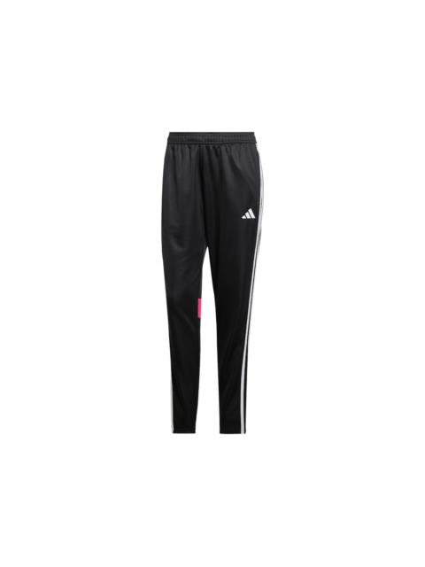 adidas Women's Tiro 25 Essentials Tracksuit Bottoms Black/Clear Grey/Real Magenta