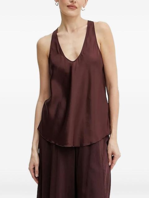 scoop-neck racer-back top