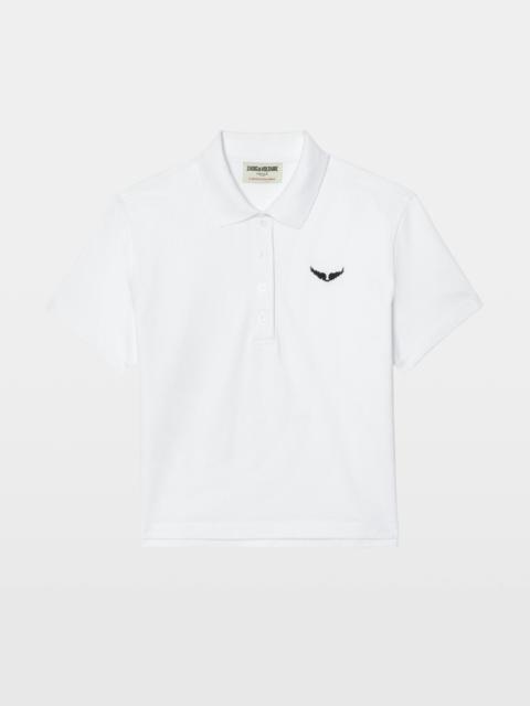 Mirta Cropped Polo Shirt