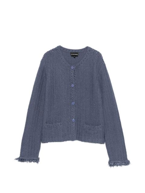 pockets fringed cardigan