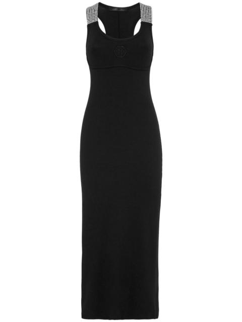 crystal-embellished tank dress