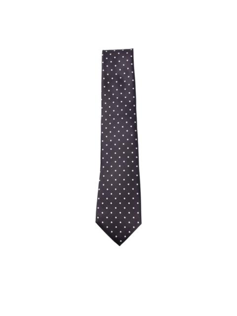 polka-dot silk tie