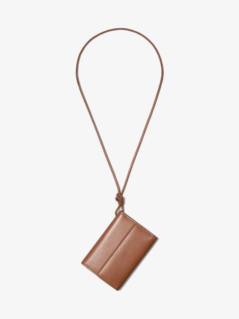 Leather Card Holder Necklace