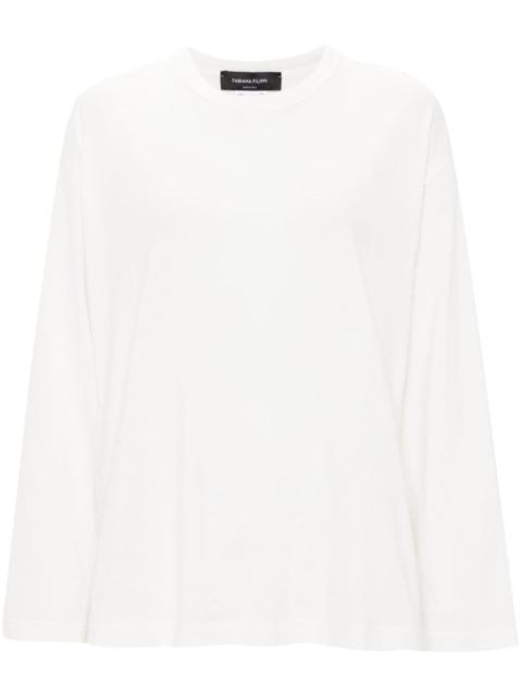 panelled longsleeved T-shirt