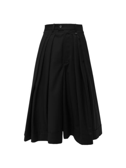 PLEATED CULOTTES - BLACK