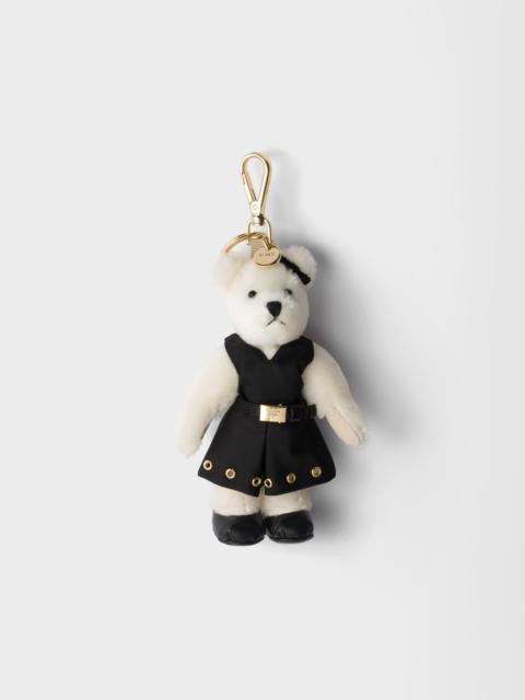 Teddy keychain charm