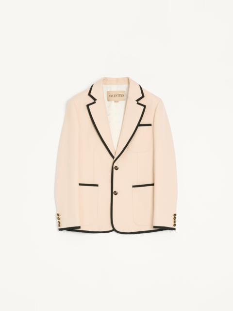 VALENTINO SINGLE-BREASTED WOOL GABARDINE JACKET