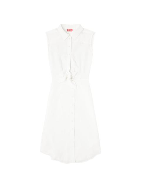 tie front shirt dress