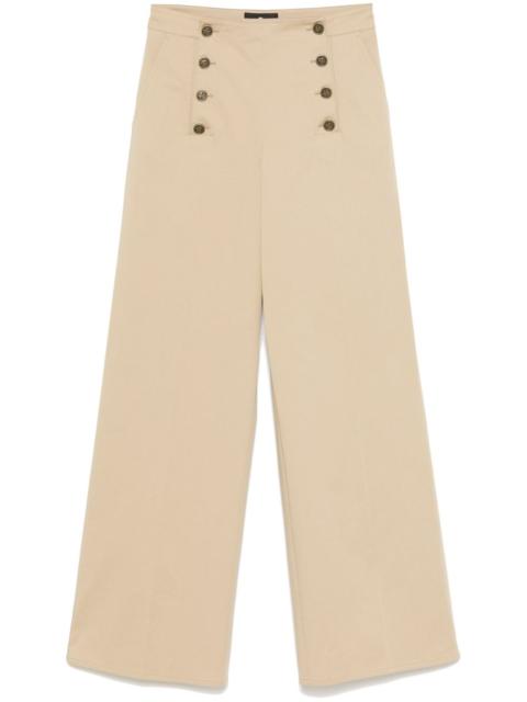 panel-detail trousers
