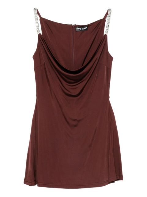 crystal-embellished mini dress