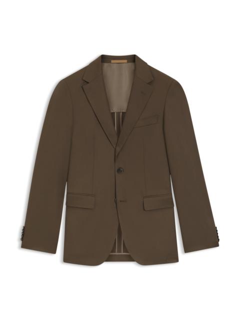 REGULAR-FIT JACKET IN VIRGIN AND TEXTURED WOOL