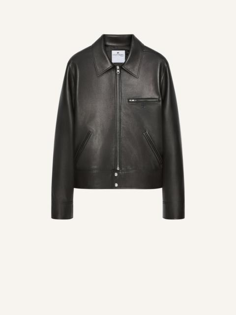ZIPPED LEATHER JACKET