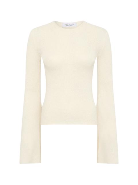 Rafa Knit Top in Off White Mulberry Silk