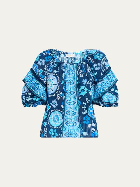 Rebeca Scoop-Neck Blouse