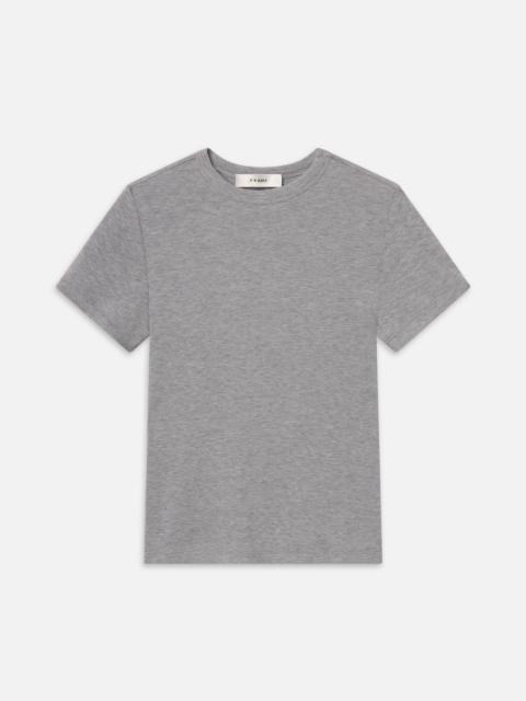 The Rib Baby Tee in Heather Grey