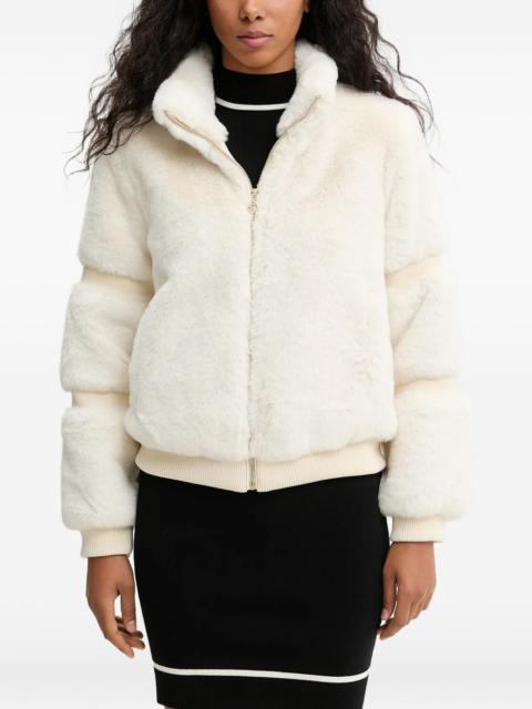 faux-fur zip jacket