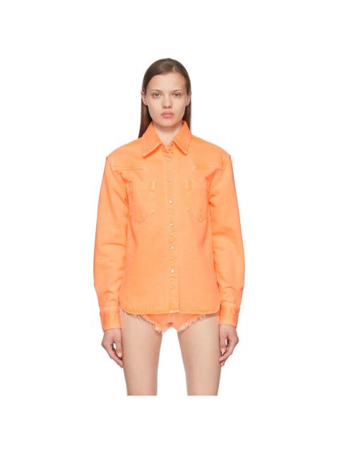 Orange Denim Shirts