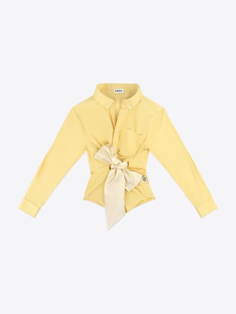 SATIN KNOT OXFORD SHIRT