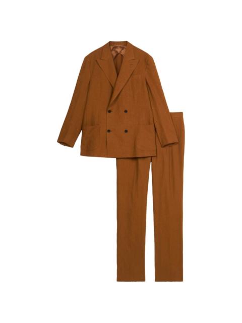 Marcello double-breasted linen suit