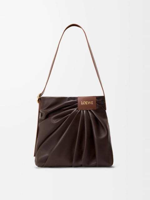 Draped tote in mellow nappa lambskin