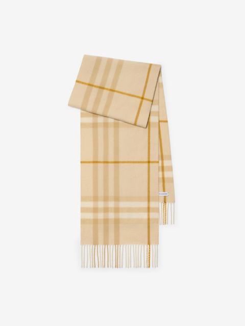 Check Cashmere Scarf