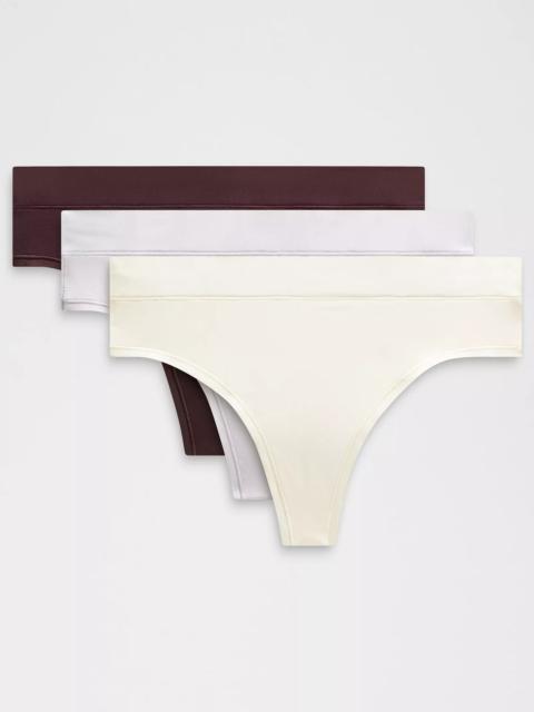 UnderEase High-Rise Thong Underwear *3 Pack
