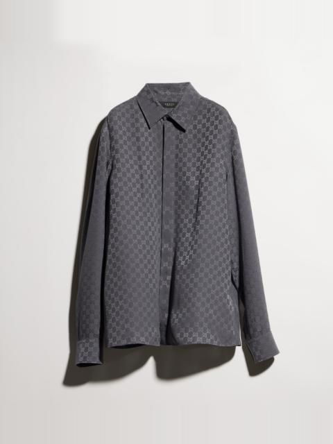 GG silk jacquard shirt