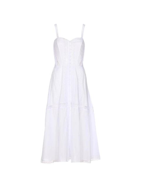 Dafelle lace button maxi dress