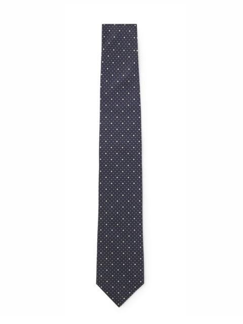 ITALIAN-SILK TIE WITH JACQUARD PATTERN