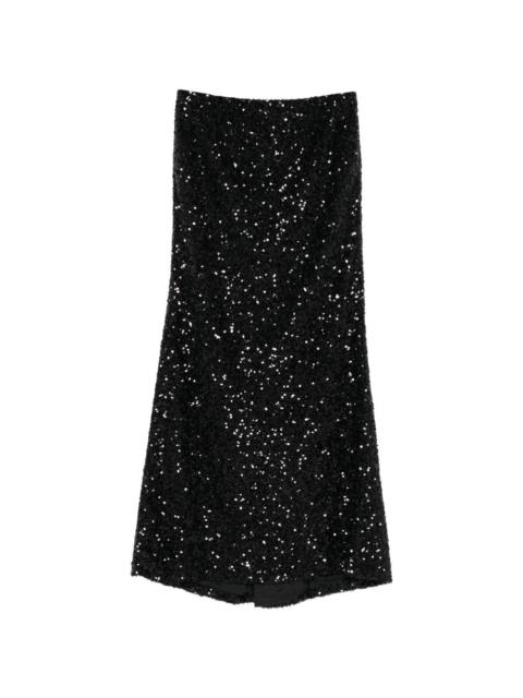 sequin-embellished maxi skirt