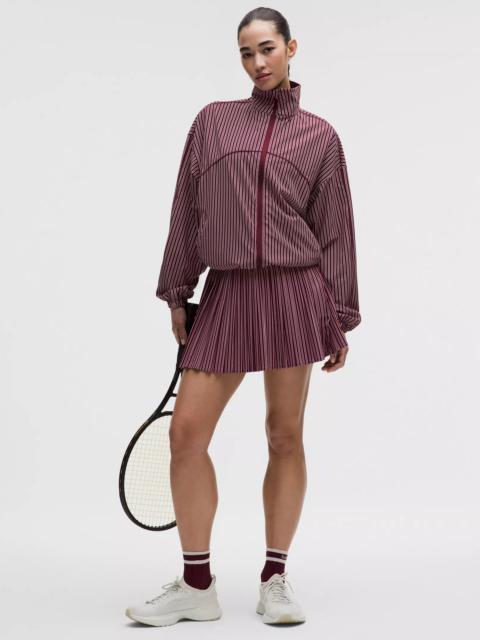 Knife-Pleat High-Rise Tennis Skirt