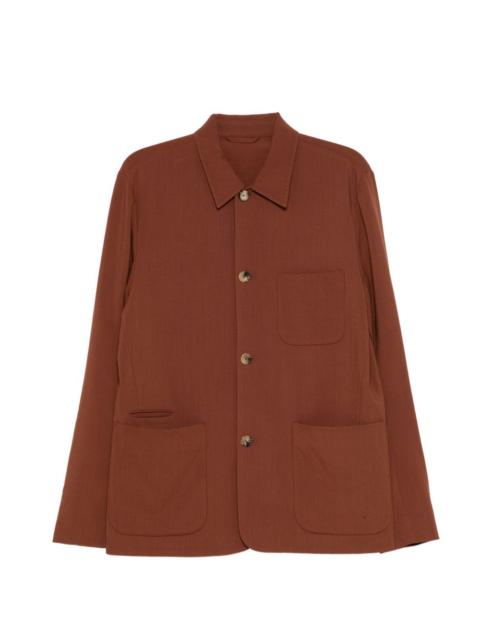 pocket long-sleeve shirt jacket