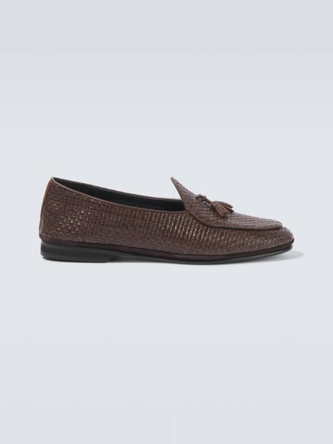 Marphy woven leather loafers