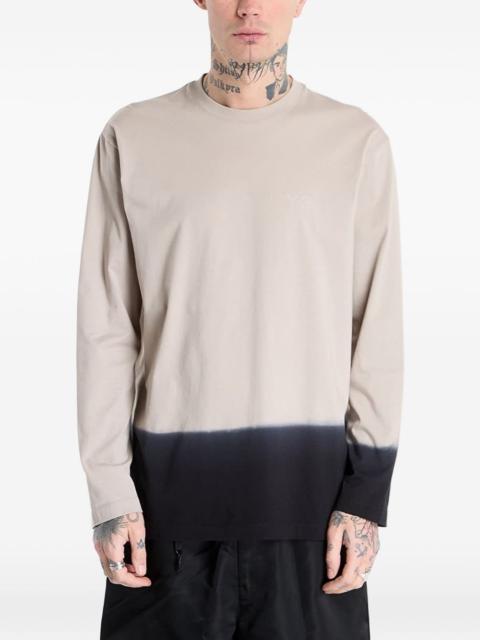 long-sleeve cotton T-shirt