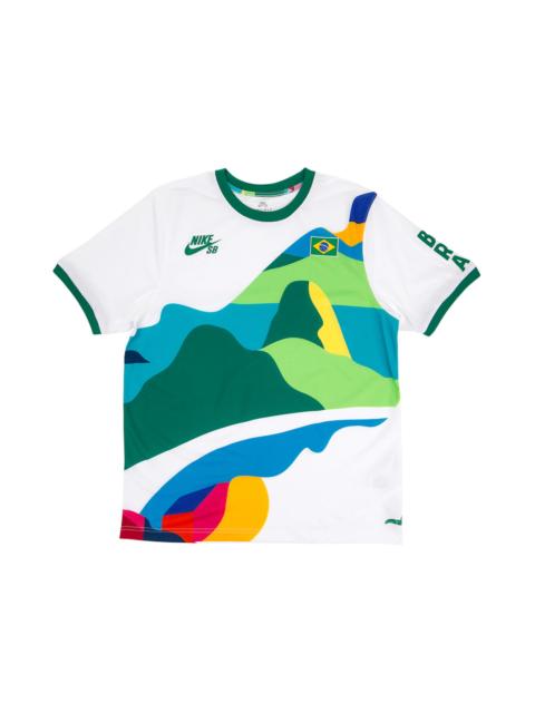 Nike SB x Parra Brazil Federation Kit Crew Jersey White/Clover