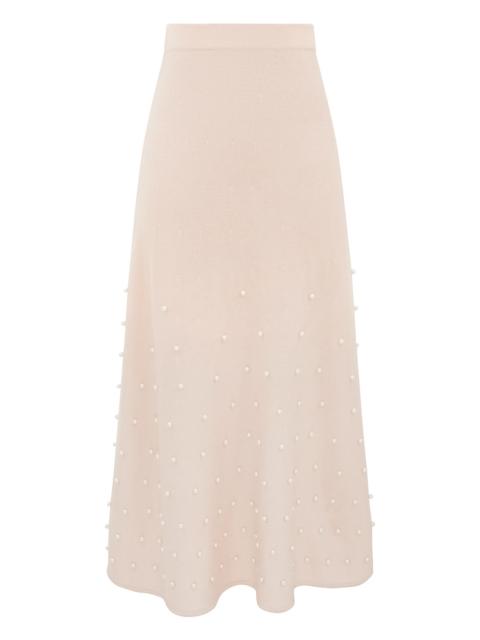 HYPNOTIC BEADED MIDI SKIRT