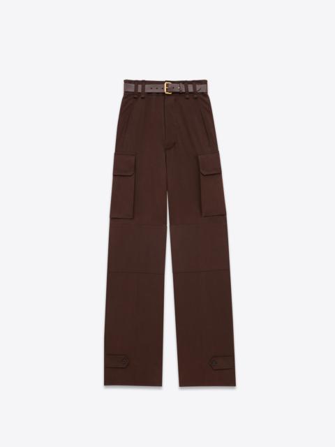 cassandre cargo pants in cotton gabardine