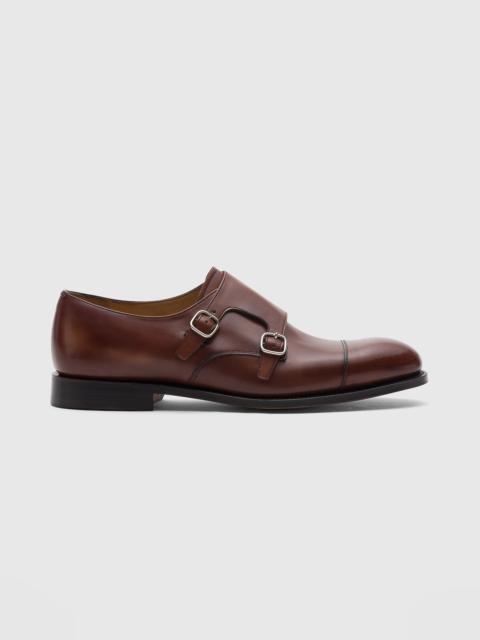 Bleached Calfskin Monk Strap