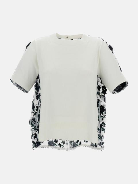 Short-Sleeve Top with Embroidery