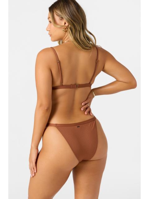 Saltwater Solids Rib Seaside Triangle Top