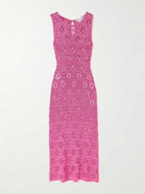 Crocheted Midi Dress