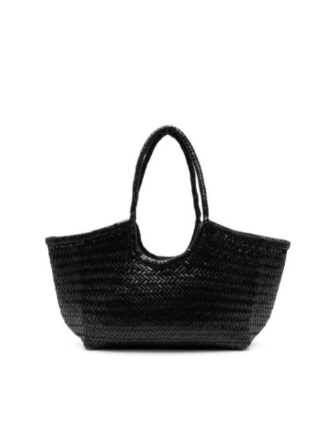 Nantucket interwoven leather tote bag