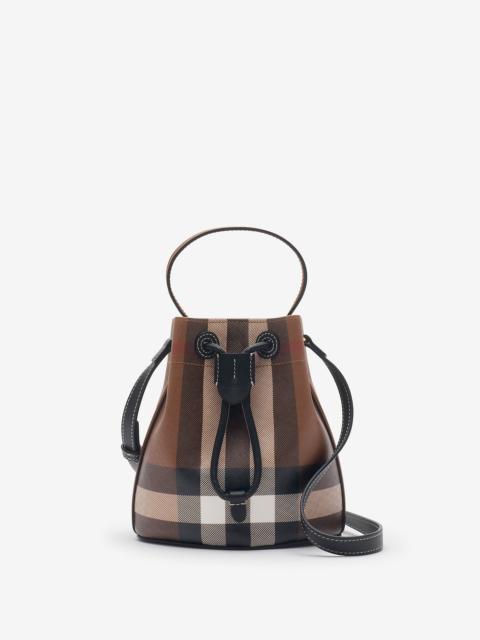 Mini Check Bucket Bag
