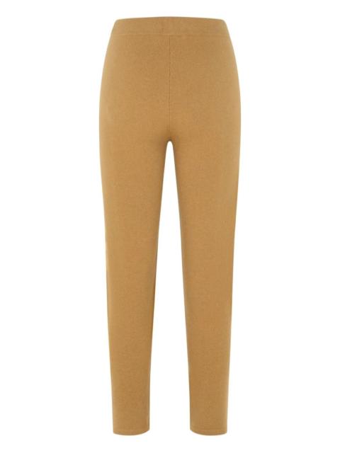 cashmere-blend straight trousers