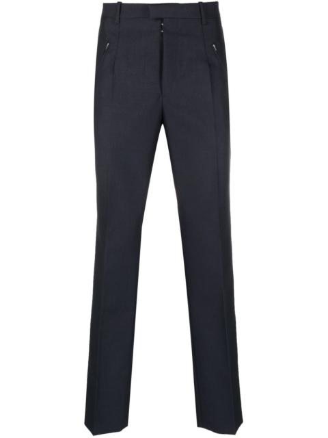 straight-leg tailored trousers