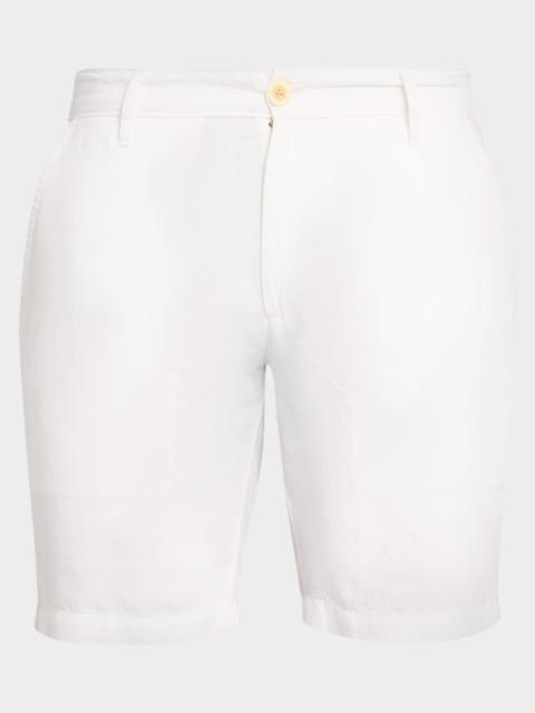 Men & apos;s Wanderer Slim-Fit Linen Cotton Shorts