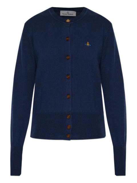 Orb-embroidered cardigan