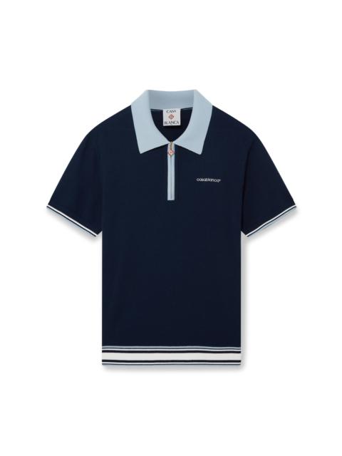 Merino Knit Tennis Polo Shirt